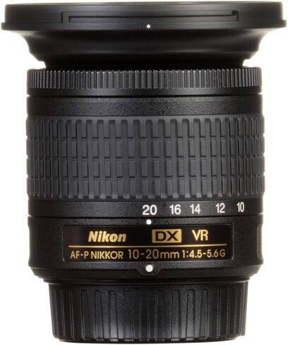 Nikon - AF-P DX NIKKOR 10-20mm f/4.5-5.6G VR Wide-Angle Zoom Lens for APS-C F-Mount Cameras (20067) + Filter Kit + Cap Keeper + Cleaning Kit in Kuwait