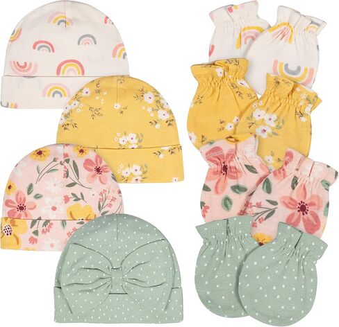 Gerber Baby Girls' Cap and Mitten Sets in Kuwait