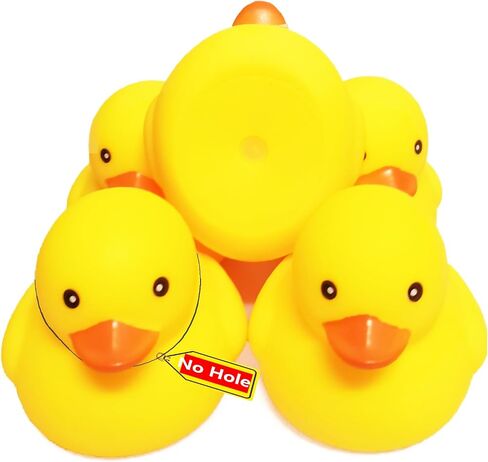 3 inch Kalafona Rubber Yellow Ducks/ Ducky No Hole Waterproof No Squeak Bath/Pool/Water Float Toy Stuffed with Sealed Plug Without Hole for Kids in Bulk in Saudi Arabia