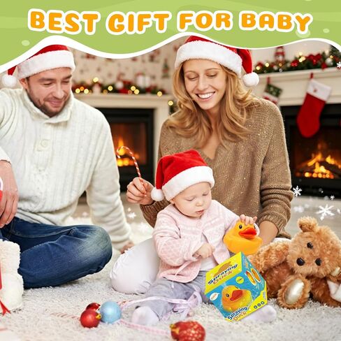Baby Bath Toys Spraying Duck for Toddlers, Water Play Sprinkler for Babies | Cute Duck Design Bathtub Pool Water Toys with Fountain Spray, Fun Baby Bath Companion, Baby Boys Girls Birthday Gifts 12M+ in Kuwait