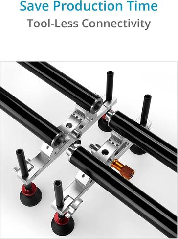 Proaim Professional 8ft Camera Slider | 15kg Payload & 100mm Bowl Mount | Tool-free assembly, 38mm aluminum rails, 16 precision bearings and overslung or underslung camera operation. in Kuwait