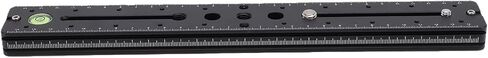 300mm Dual Dovetail Extender Rail Sliding Plate Rail Sliding Plate Long Multi Hole Node with Bubble Level Anti Slip Spikes for Camera in Kuwait