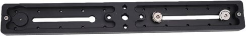 300mm Dual Dovetail Extender Rail Sliding Plate Rail Sliding Plate Long Multi Hole Node with Bubble Level Anti Slip Spikes for Camera in Kuwait