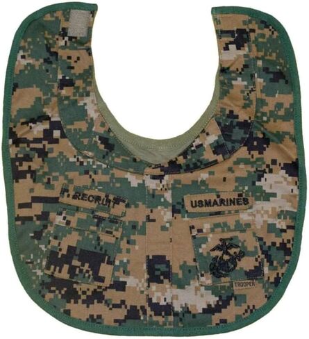 U.S. Marines Recruit Bib - WOODLAND MARPAT Camo in Kuwait