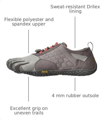 Vibram Women's FiveFingers Trek Ascent | Barefoot All-Terrain Outdoor Shoe for Hiking & Light Trail in Kuwait