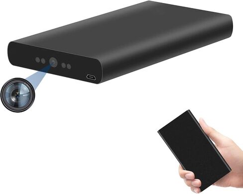 1080P HD Hidden Spy Camera with Motion Detection Small Nanny Cam | Night Vision, Portable Body Cam, 20 hours Long Battery Life, Loop Recording, No Need Wifi, for Home/Office/Indoor/Outdoor in Kuwait