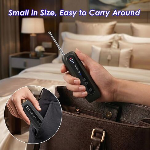 Hidden Camera Detector, 6-in-1 RF Bug Detector for WiFi 4G 5G Signals, GPS Tracker Finder and Listening Device Detector with Infrared Lens Finder in Kuwait