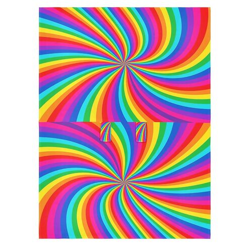 Twisting Rainbow Pattern Baby Car Seat Cover Infant Carseat Canopy | Muslin-like Cotton Blend, Breathable, Multi-use, Newborn Essentials Must Haves, Fits Most Strollers, for Babies Boys Girls in Kuwait
