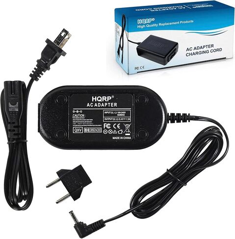 HQRP Replacement AC Adapter/Charger Compatible with Canon FS30, FS300, FS31 Camcorder with USA Cord & Euro Plug Adapter (Desk Style) in Kuwait