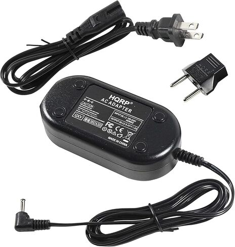 HQRP Replacement AC Adapter/Charger Compatible with Canon FS30, FS300, FS31 Camcorder with USA Cord & Euro Plug Adapter (Desk Style) in Kuwait