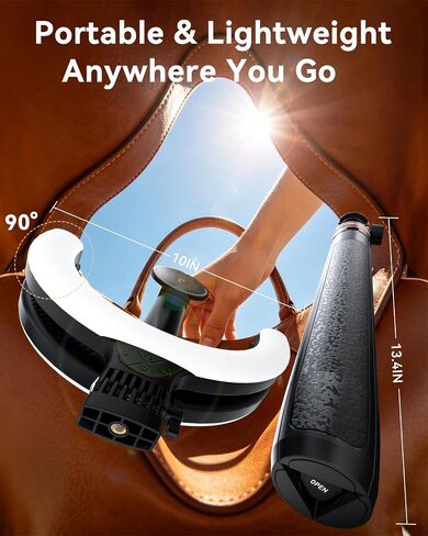 10.2" Magnetic Ring Light with 76" Tripod, Rechargeable LED Selfie Ring Light for Mag Safe Phone, Phone Stand with 3000K-6500K Lighting for Video Recording, Streaming, TikTok, YouTube in Kuwait