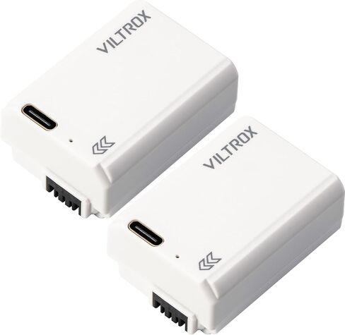 VILTROX Camera Battery TNP-FW50 for Sony ILCE-5100 5000 6500 6400 6300 6100 6000 7 7R 7S 7SM2 7M2 ZV-E10 DSC-RX10 10M4 10M3 10M2 a33 a35 a37 a3000 (2-Pack) in Kuwait