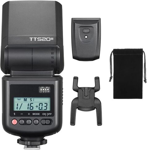 Godox TT520 III Wireless Camera Flash with 433MHz Receiver Single-Contact Hotshoe 8 Power Adjustment Wireless Camera Flashlight Flash for Digital Camera in Kuwait