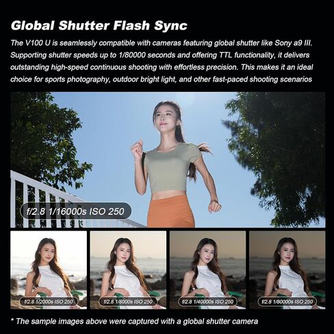 GODOX V100O Flash V100-O 100w Round Head Touchscreen Flash for Olympus, 2.4G Wireless with External Flashes and Global Shutter Flashes Sync 1/80000s,Built-in Lithium Battery(USA Version) in Kuwait