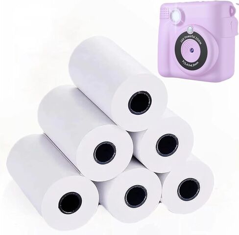 Kids Camera Instant Print, Safe Toddler Camera, HD Digital Cameras 16X Digital Zoom & 32G SD Card, 2.4‘’Screen Instant Print Cameras for Kids, 4 5 6 7 8 9 10 Year Old Girl & Boy Birthday Gifts, Pink in Kuwait