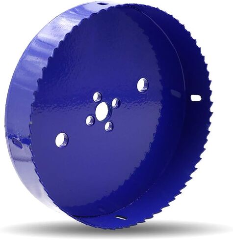 Luomorgo 6 3/8 inch 162mm Hole Saw, HSS Bi-Metal Hole Cutter | 1 1/4 inch Cutting Depth, For Wood Cornhole Boards Plastic Drywall Fiberboard in Saudi Arabia