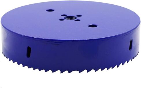 Luomorgo 6 3/8 inch 162mm Hole Saw, HSS Bi-Metal Hole Cutter | 1 1/4 inch Cutting Depth, For Wood Cornhole Boards Plastic Drywall Fiberboard in Saudi Arabia