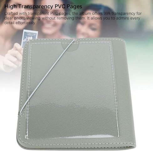 Portable Leather Photo Album 28 Pockets Instant Camera Photo Storage for Square W210 W300 W400 3.4 x 4.3 Inch in Kuwait