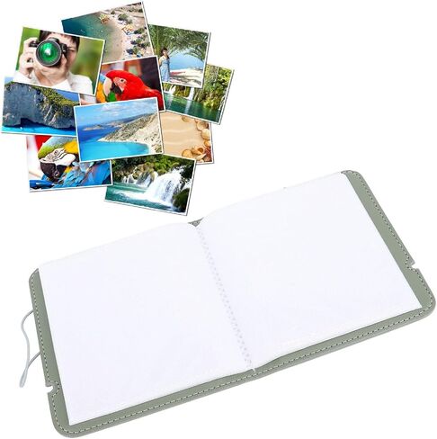 Portable Leather Photo Album 28 Pockets Instant Camera Photo Storage for Square W210 W300 W400 3.4 x 4.3 Inch in Kuwait