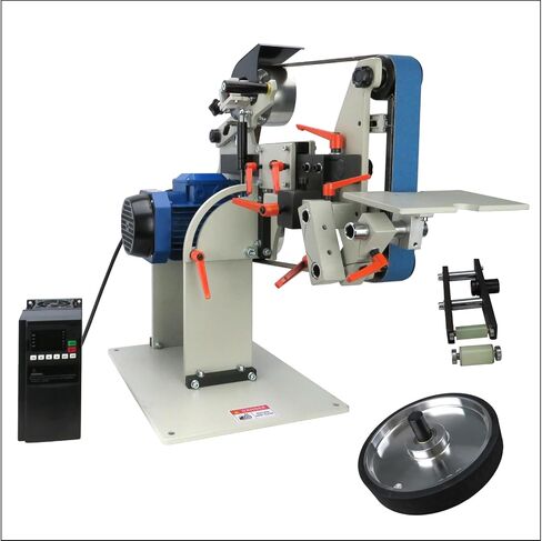 Belt Sander, 1500W Power with 2.2KW VFD, 72x2 inch Belt SizeKnife Sharpener, with 3 Grinding Moulds & 3PCS zirconia corundum sand beltsSanding Belts Compatible with 72"- 82 * 2" Belts in Kuwait