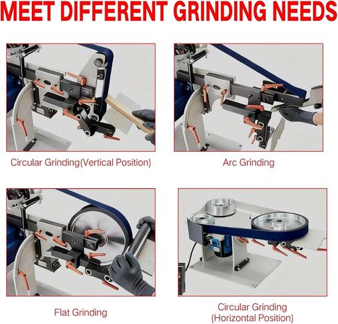 Belt Sander, 1500W Power with 2.2KW VFD, 72x2 inch Belt SizeKnife Sharpener, with 3 Grinding Moulds & 3PCS zirconia corundum sand beltsSanding Belts Compatible with 72"- 82 * 2" Belts in Kuwait