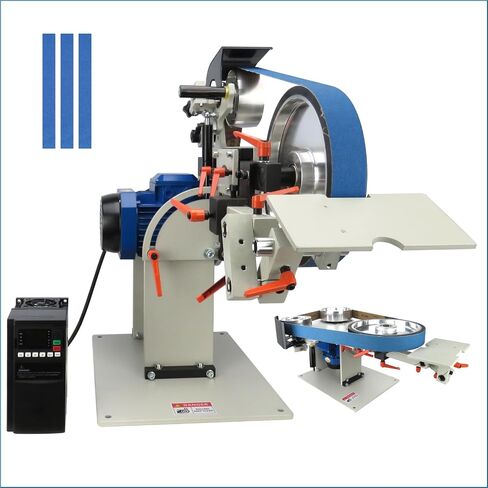 Belt Sander, 1500W Power with 2.2KW VFD, 72x2 inch Belt SizeKnife Sharpener, with 3 Grinding Moulds & 3PCS zirconia corundum sand beltsSanding Belts Compatible with 72"- 82 * 2" Belts in Kuwait