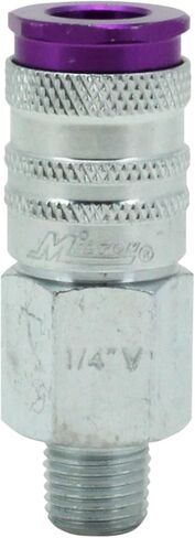 Milton 765VC ColorFit HighFlowPRO Couplers, V-style Purple, 1/4" NPT Male, Box of 10 in Kuwait