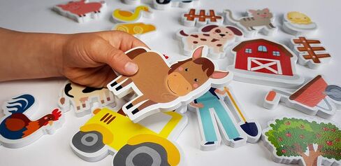 VARUN Buddy & Barney | Farm Bath Time Stickers - Bath Tub Fun for Kids & preschoolers BB146 in Kuwait