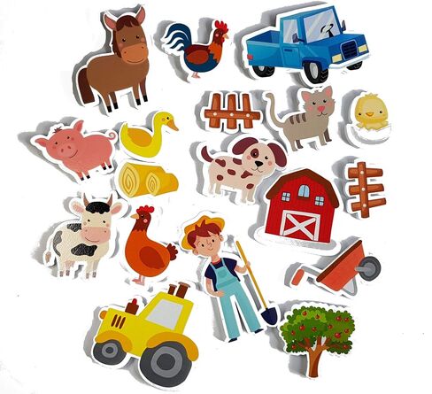 VARUN Buddy & Barney | Farm Bath Time Stickers - Bath Tub Fun for Kids & preschoolers BB146 in Kuwait