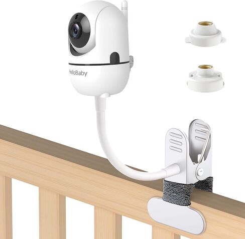 Baby Monitor Mount Compatible with HelloBaby for HB6550/ HB6560/ HB65/ HB6351/ HB40/ HB6339/ HB6336, ANMEATE SM935E Monitor, Adjustable Baby Monitor Stand Flexible Clip Clamp Mount No Drilling in Kuwait
