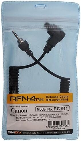 Fotodiox SMDV RFN-4 Replacement Release Cable, for Canon EOS 5D, 5D Mark II, III, 1D, 1Ds, Mark II, III, IV,1Dx, 1DC, 7D, 50D, 40D, 30D, 20D, 10D in Kuwait