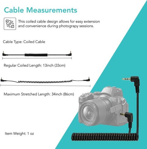 Foto&Tech DC-3 Shutter Release Cable for Nikon Z5 II/Z50 II in Kuwait