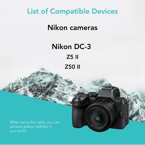 Foto&Tech DC-3 Shutter Release Cable for Nikon Z5 II/Z50 II in Kuwait