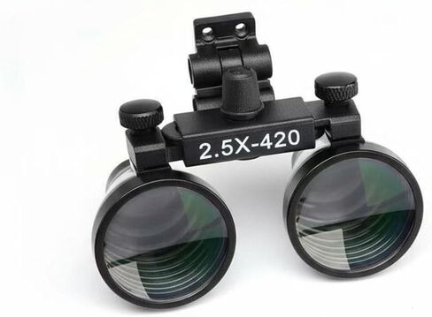 SM SunniMix Headset Binocular Head Loupe Headband Visor Glasses Painting Loupe Professional Grade Optics and Large Field Comfortable Fit for Long Suitable for, 2.5X Lens Set in Kuwait