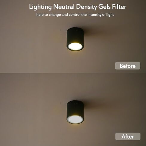 Lighting Neutral Density Gels Filter Sheet 16x20 inches Kit, ND6,ND9 for Photo Studio Video Flashlight Led Light Photography in Kuwait