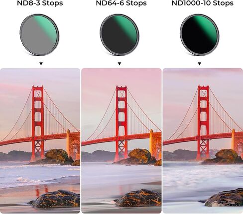 67mm ND8/ND64/ND100/ CPL Lens Filters Kit (4 Pcs) Fixed Neutral Density Circular Polarizing Lens Filter with 24 Multi-Layer Coated for Camera Lens in Kuwait