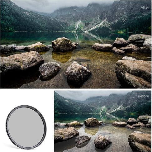 67mm ND8/ND64/ND100/ CPL Lens Filters Kit (4 Pcs) Fixed Neutral Density Circular Polarizing Lens Filter with 24 Multi-Layer Coated for Camera Lens in Kuwait