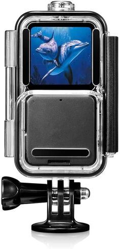 Waterproof Heavy-Duty Seal Case Diving Shell 60m Housing Cover Dual Screen Set for DJI Action 2 in Kuwait