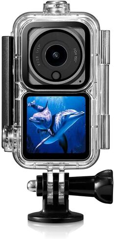 Waterproof Heavy-Duty Seal Case Diving Shell 60m Housing Cover Dual Screen Set for DJI Action 2 in Kuwait