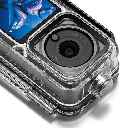 Waterproof Heavy-Duty Seal Case Diving Shell 60m Housing Cover Dual Screen Set for DJI Action 2 in Kuwait