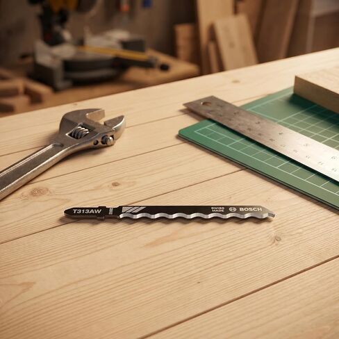 T313AW3 6 in. Knife Edge Special for Soft Materials T-Shank Jig Saw Jigsaw Blade for Cutting Cardboard Leather Carpet Blades Wood Hardwood Plastic - 5PCS in Kuwait