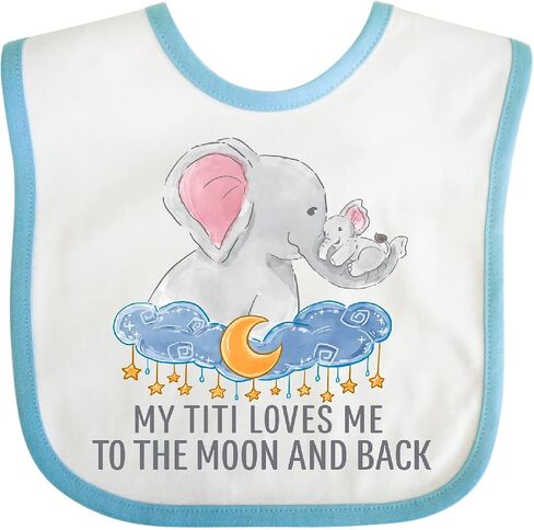 inktastic My Titi Love Me To the Moon and Back Baby Bib in Kuwait