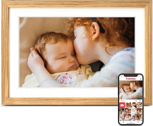 Frameo Digital Picture Frame, 10.1'' Electronic Photo Frame Load from Phone | 1280×800 IPS Touch Screen, 32GB, Easy Share Photos & Videos with Family, Birthday Anniversary Wedding House Warming Gifts in Kuwait