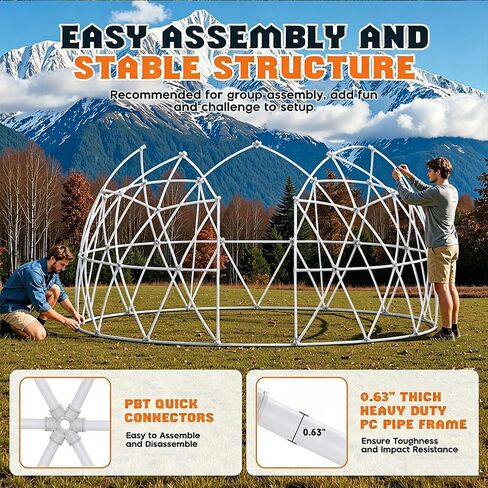 Luxury Clear Bubble Dome Tent with Fre-e 10M Star Lights, Garden Igloo Prefabricated House Features 360° Panoramic Views for Photography, Events & Luxury Camping 12FT in Kuwait