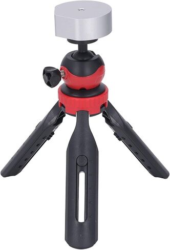 Generic Mini Tripod Mounting Kit Adjustable Height Stand Portable for Outdoor Activities Aluminum Alloy (Black Adapter) in Kuwait
