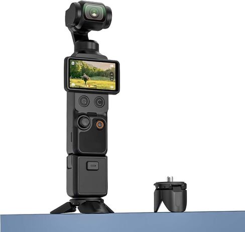 Miniature Camera Tripod with 1/4inch Screw Perfectly for Pocket 4 3 Stable Photography on Any Flat Surfaces Foldable Pocket Stand in Kuwait