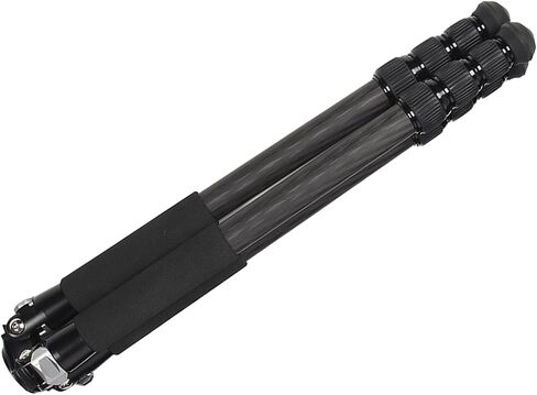 Camera Tripod, Hollow Structure Automatic Travel Camera Tripod with Feather, Carbon Fiber Hiking Base for Professional Photography in Kuwait