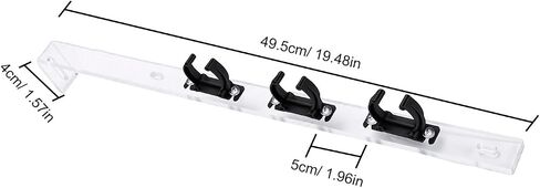 Luocute Acrylic Fish Tank Light Tube Clips, Adjustable Clamp for LED Tube Holder with External Mount Design for Glass Aquarium in Saudi Arabia