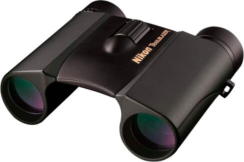 Nikon Trailblazer 10x25mm Binoculars - Compact, Waterproof & Fogproof, Bright Multilayer-Coated Optics, Roof Prism - All-Terrain Outdoor Wildlife Viewing & Birdwatching Binoculars (8218) | 10x/25mm, BAK4 Roof Prisms, Fully Multi-Coated Eco-Glass, Nitrogen in Kuwait