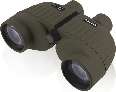 Steiner Military-Marine 8x30 Binoculars – Professional Grade High-Contrast Optics with Sports-Auto-Focus, Floating Prism Shock Absorption, and Heritage Warranty | Fully Coated High-Contrast Optics, Floating-Prism Shock Absorption, Waterproof, Heritage War in Kuwait
